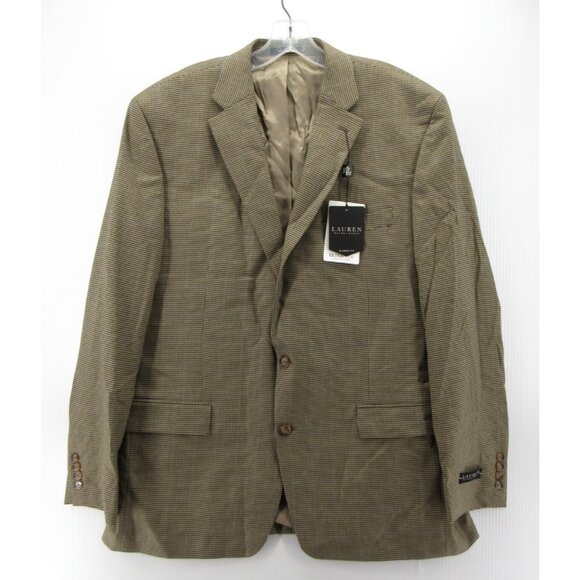 Lauren Ralph Lauren Sport Coat 46 Long Ultraflex Windowpane Blazer NEW